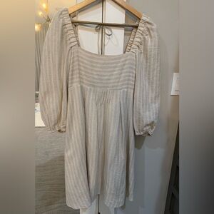 Mystree Cream Babydoll Dress Size Large